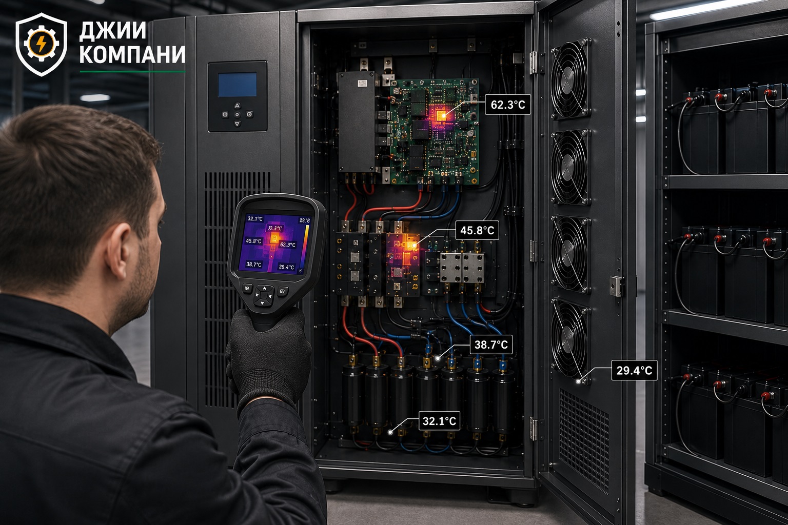 Термоконтроль в шкафу с ИБП